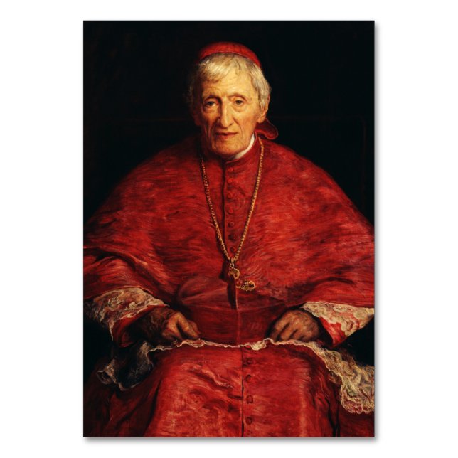 St. John Henry Newman The Kindly Light Fine Art Table Number (Front)