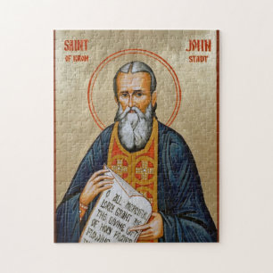 St. John Kronstadt Orthodox Christian Icon Jigsaw Puzzle