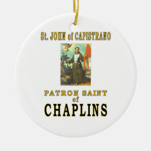 ST JOHN of CAPISTRANO Ceramic Tree Decoration