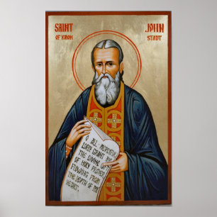St. John of Kronstadt Orthodox Icon Print