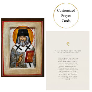 St. John of Shanghai and San Francisco Prayer Card