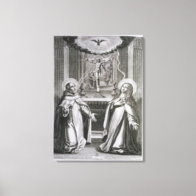 St. John of the Cross and St. Theresa of Avila Canvas Print (Front)