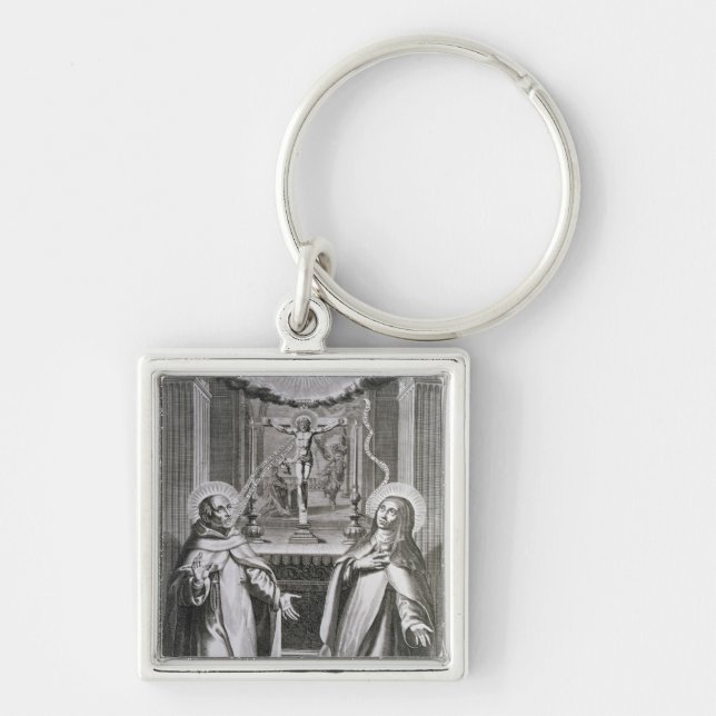 St. John of the Cross and St. Theresa of Avila Key Ring (Front)
