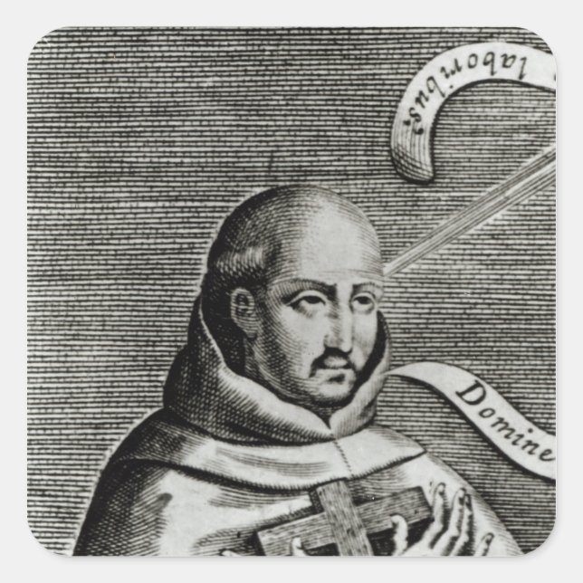 St. John of the Cross, detail Square Sticker (Front)