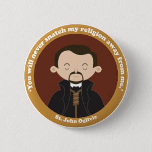 St. John Ogilvie 6 Cm Round Badge