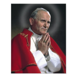 ST JOHN PAUL AT PRAYER PHOTO PRINT
