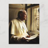 ST JOHN PAUL II DEEP IN THOUGHT.