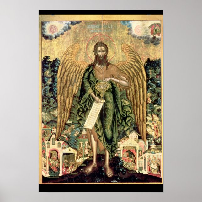 St. John the Baptist, Angel of the Wilderness Poster (Front)