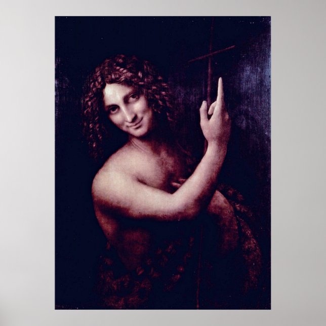 St. John the Baptist by Leonardo da Vinci Poster (Front)