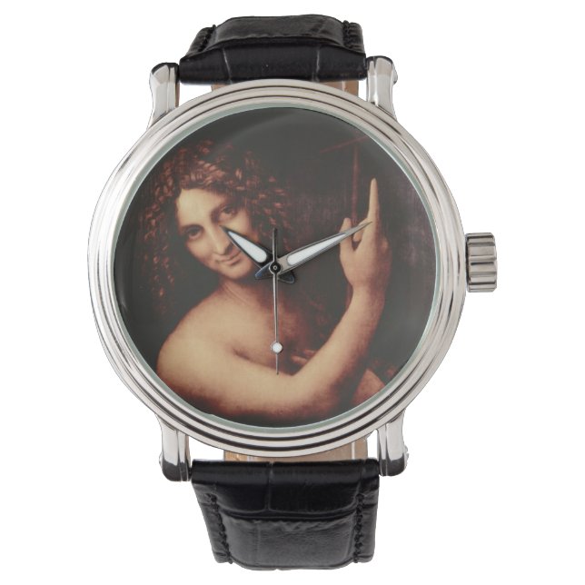 St John the Baptist by Leonardo daVinci Watch (Front)