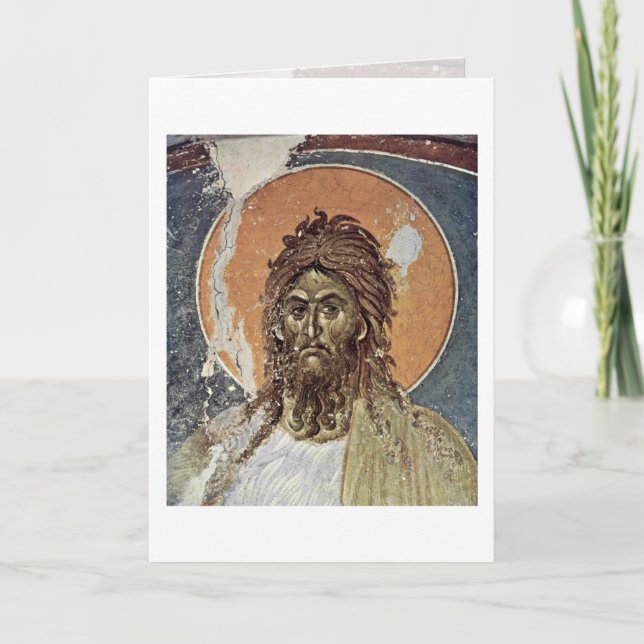 St. John The Baptist By Master Of Gracanica (I) Card (Front)