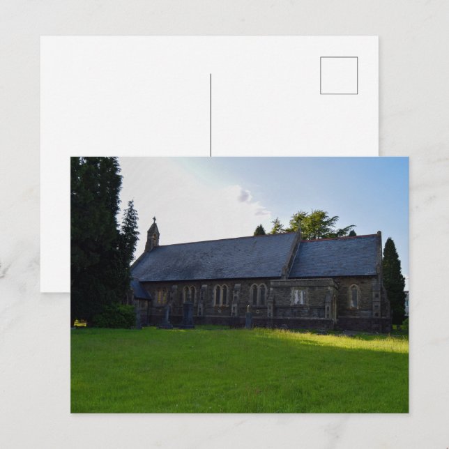 St John the Baptist Church, Rogerstone Postcard (Front/Back)