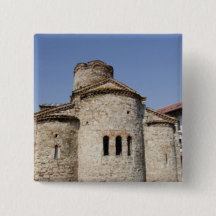 St. John the Baptist cruciform church 15 Cm Square Badge