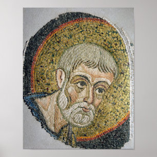 St. John the Baptist: Fragment of a mosaic Poster