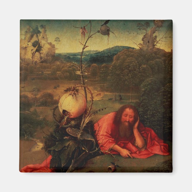St. John the Baptist in Meditation Magnet (Front)