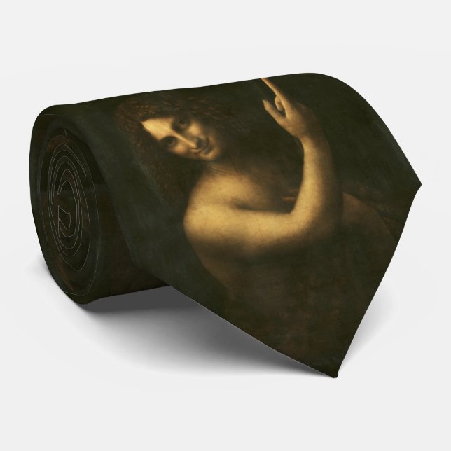 St John the Baptist Leonardo da Vinci Tie (Rolled)