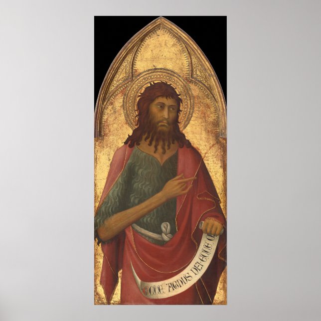 St. John the Baptist - Lippo Memmi Fine Art Poster (Front)