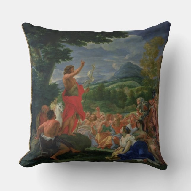 St. John the Baptist Preaching, painted before 169 Cushion (Front)