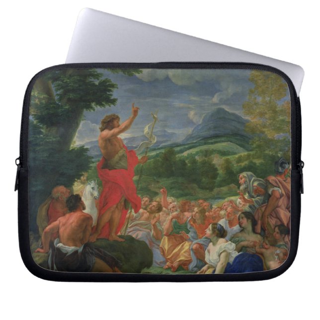 St. John the Baptist Preaching, painted before 169 Laptop Sleeve (Front)
