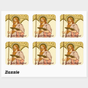 St. John the Baptist (RLS 06) Square Sticker