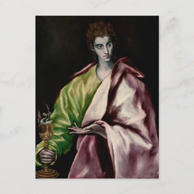 St. John the Evangelist by El Greco Postcard (Front)