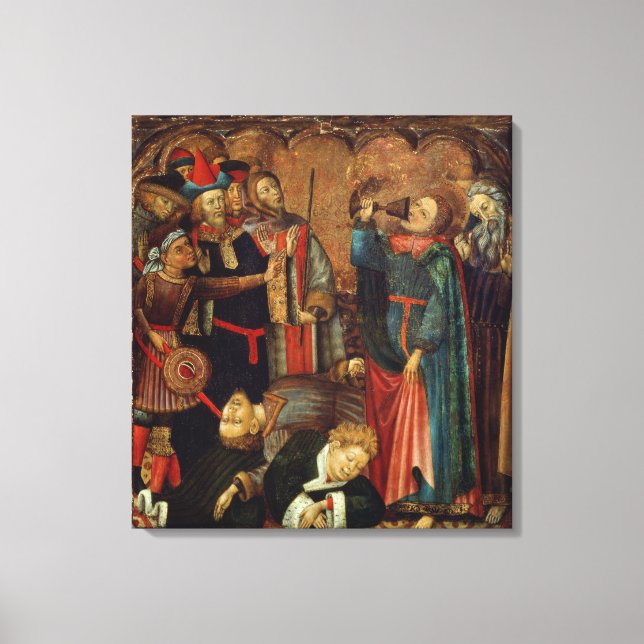 St. John the Evangelist Drinking Canvas Print (Front)