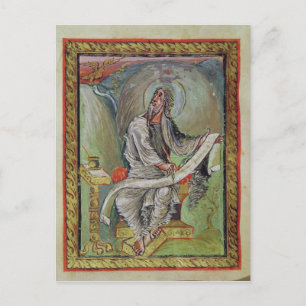 St. John the Evangelist, from the Ebbo Gospels Postcard