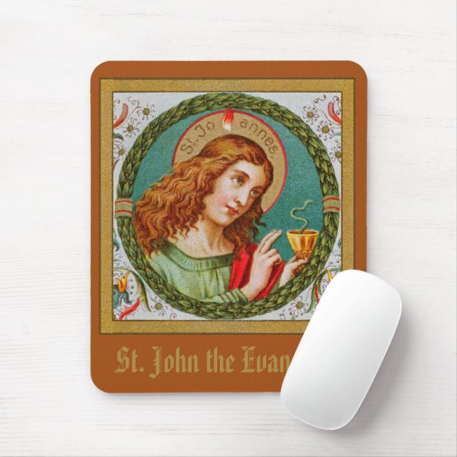 St. John the Evangelist (JMAS 06) Mouse Mat (With Mouse)