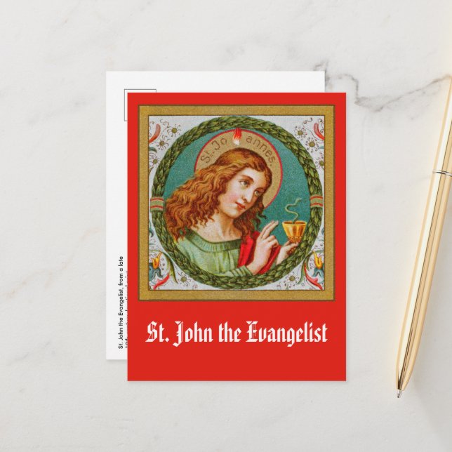 St. John the Evangelist (JMAS 06) Postcard (Front/Back In Situ)