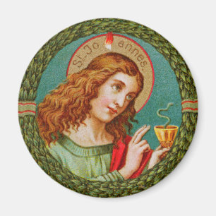 St. John the Evangelist (JMAS 06) Round Magnet