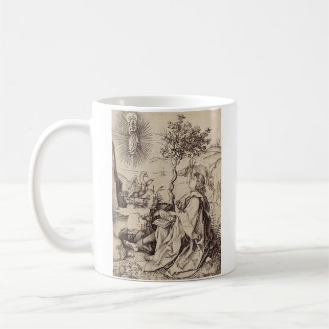 St John the Evangelist on Patmos Coffee Mug (Left)