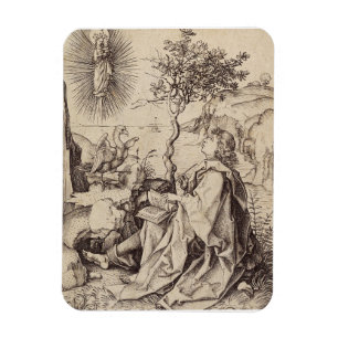 St John the Evangelist on Patmos Magnet
