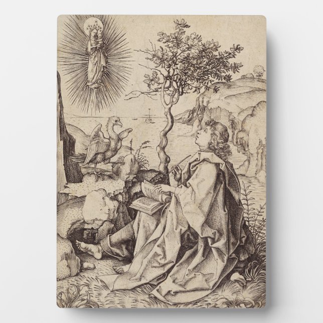 St John the Evangelist on Patmos Plaque (Front)