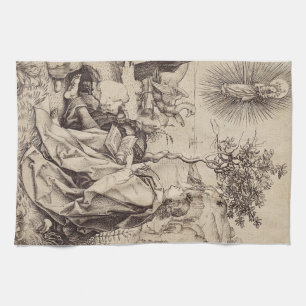 St John the Evangelist on Patmos Tea Towel