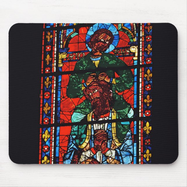 St. John the Evangelist riding the shoulders of Ez Mouse Mat (Front)