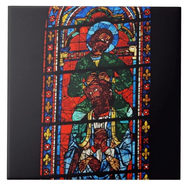 St. John the Evangelist riding the shoulders of Ez Tile (Front)