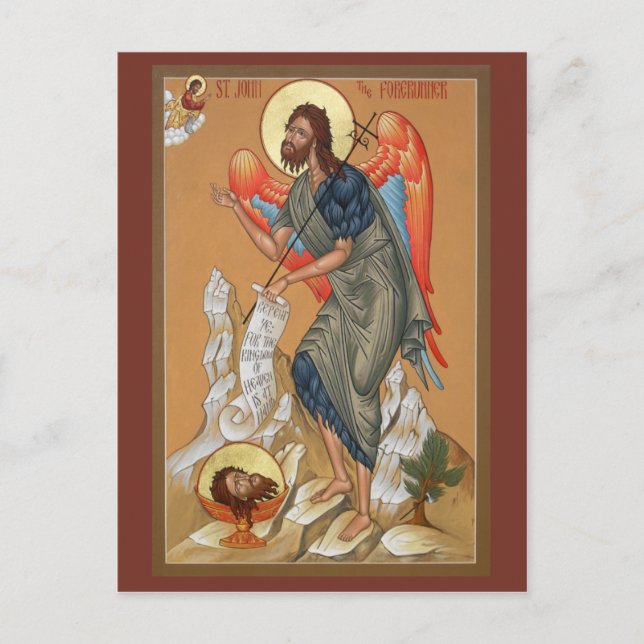 St. John the Forerunner Prayer Card (Front)