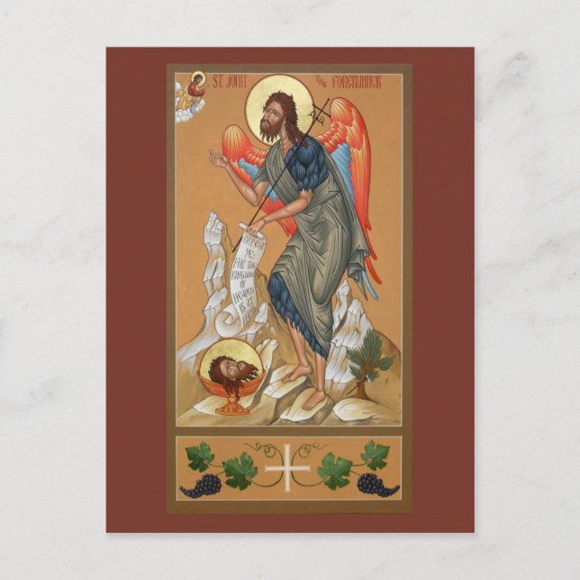 St. John the Forerunner Prayer Card (Front)