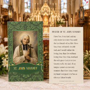St. John Vianney Catholic Holy Cards Traditional
