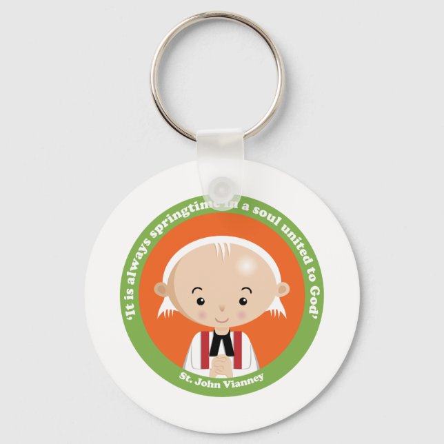 St. John Vianney Key Ring (Front)