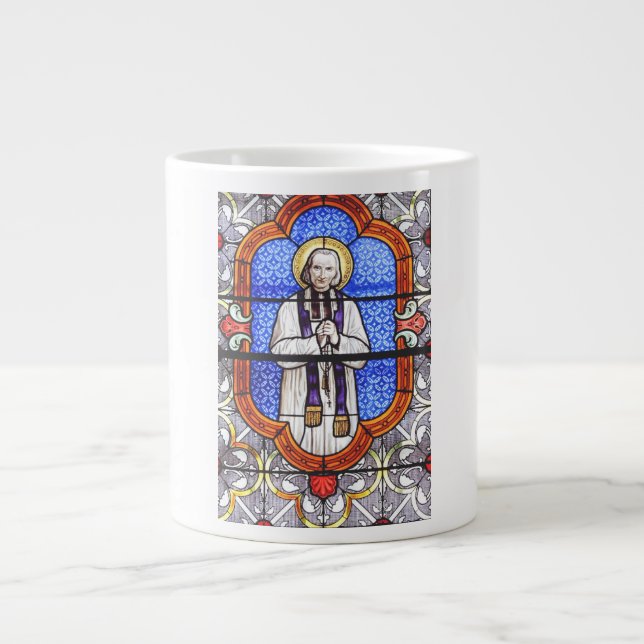 St. John Vianney Patron Saint of Parish Priests Large Coffee Mug (Front)