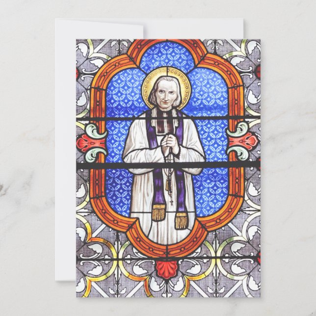 St. John Vianney Patron Saint of Parish Priests Thank You Card (Front)