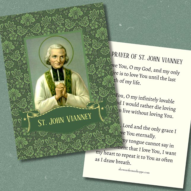 St. John Vianney Priest Prayer Card  (Creator Uploaded)