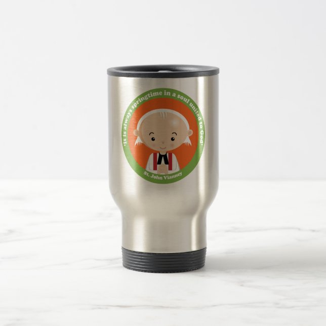 St. John Vianney Travel Mug (Center)