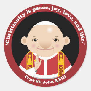 St. John XXIII Classic Round Sticker