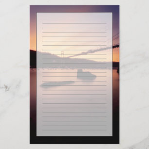St Johns Bridge Sunset Stationery
