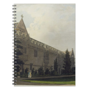 St. John's College seen from the garden, illustrat Notebook