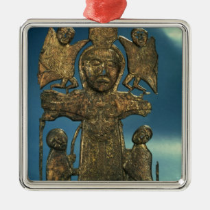 St. John's Crucifixion Plaque, late 7th Century Metal Tree Decoration
