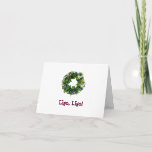 St Johns Day greeting card