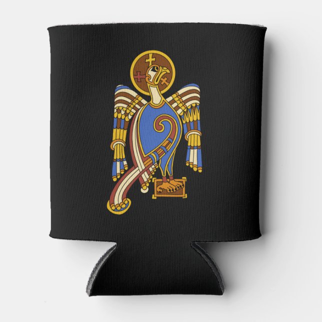 St. John's Eagle Celtic Knot Irish Mediaeval Art Can Cooler (Front)